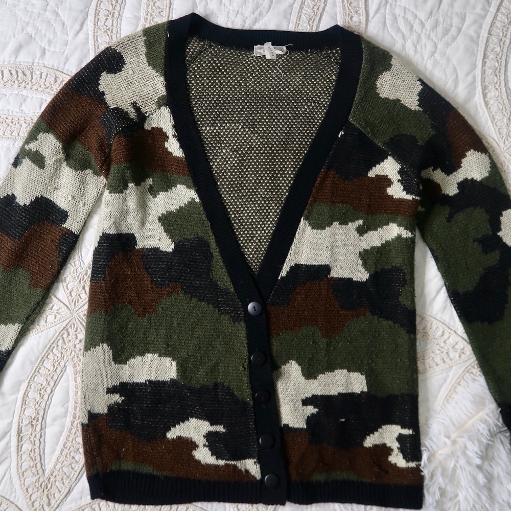 Camouflage Cardigan